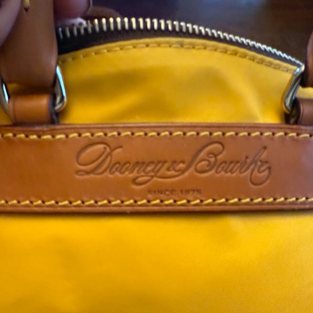 Dooney & Bourke Florentine Leather & Nylon satchel/crossbody bag - Picture 2 of 13
